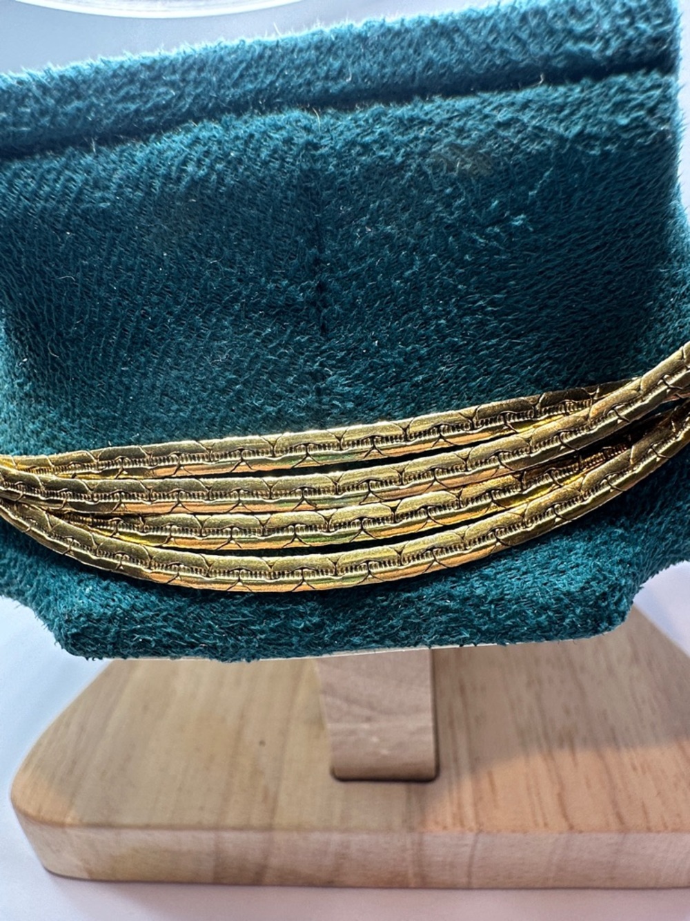 Monet Gold-Tone Textured LONG Chain Necklace 55” - Picture 2 of 10